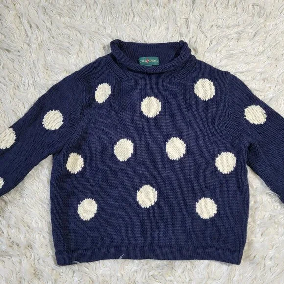 J. Crew Always Women's 1988 Rollneck Cropped Sweater in Dot - Small - Picture 3 of 10
